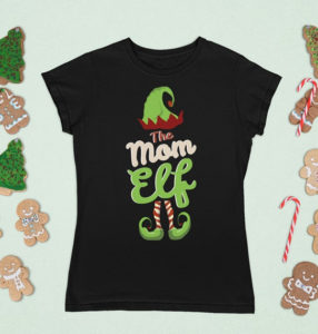 Christmas T-Shirt The Mom Elf